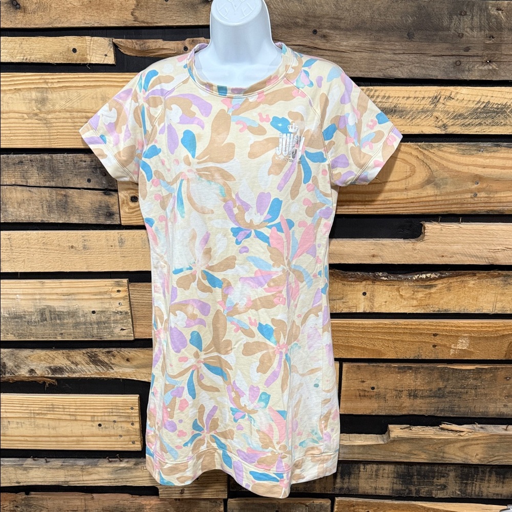 Juicy By Juicy Couture Womens Multicolored
Flora Crew Neck T Shirt Dress Large